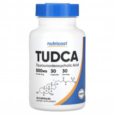 Nutricost, TUDCA, 500 мг, 30 капсул