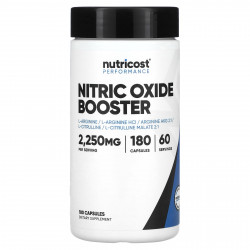 Nutricost, Performance, усилитель оксида азота, 750 мг, 180 капсул