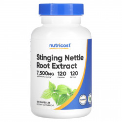 Nutricost, Экстракт корня крапивы двудомной, 7500 мг, 120 капсул