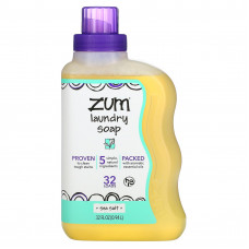 ZUM, Zum Clean, ароматерапевтическое хозяйственное мыло, с морской солью, 0,94 л (32 жидких унции)