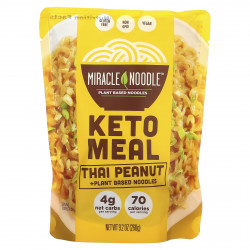 Miracle Noodle, Keto Meal, тайский арахис и лапша на растительной основе, 260 г (9,2 унции)