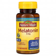 Nature Made, Мелатонин, 3 мг, 240 таблеток