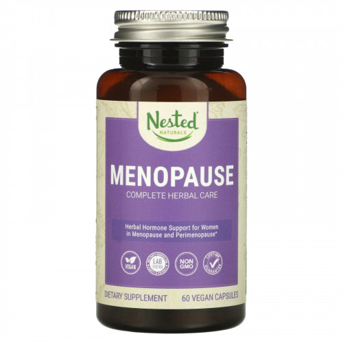 Nested Naturals, Menopause Complete Herbal Care, 60 веганских капсул