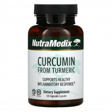 NutraMedix, Куркумин из куркумы, поддерживает здоровую воспалительную реакцию, 120 вегетарианских капсул