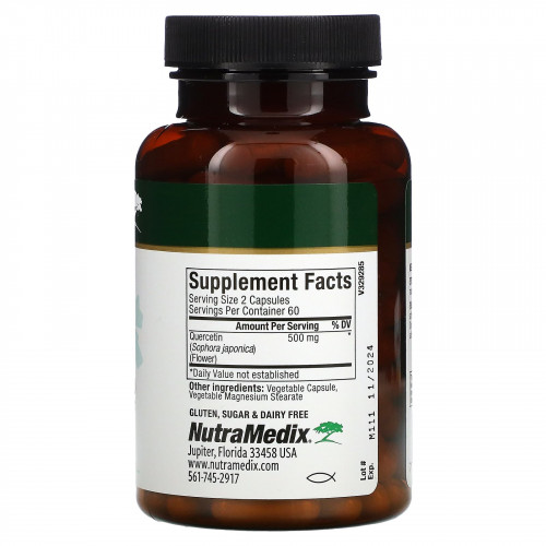 NutraMedix, Кверцетин, 120 растительных капсул