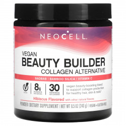 NeoCell, Vegan Beauty Builder, альтернативный коллаген, порошок из гибискуса, 240 г (8,5 унции)