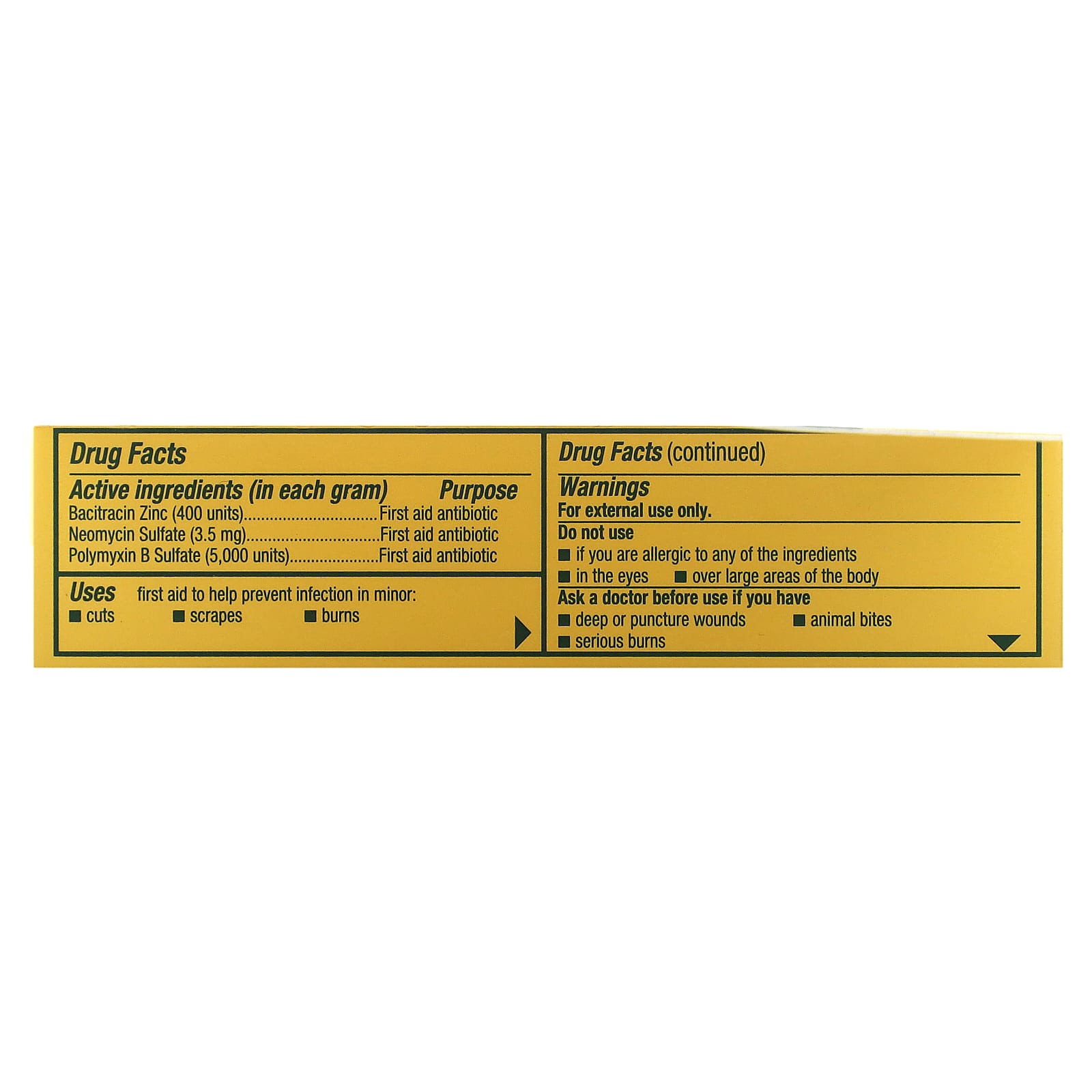 Neosporin, Мазь с антибиотиком для первой помощи, оригинальная, 14,2 г (0,5 унции)