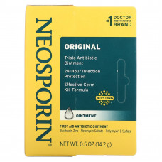 Neosporin, Мазь с антибиотиком для первой помощи, оригинальная, 14,2 г (0,5 унции)