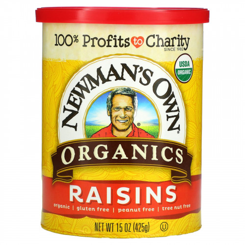 Newman's Own Organics, Organics, изюм, 425 г (15 унций)