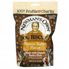 Newman's Own Organics, Dog Biscuits, арахисовая паста, 284 г (10 унций)