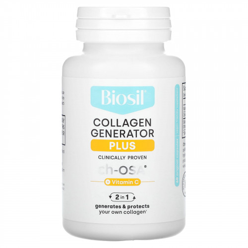 BioSil, Collagen Generator Plus, 60 оригинальных капсул