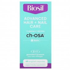 BioSil, Улучшенный уход за волосами и ногтями, 60 оригинальных капсул