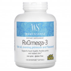 Natural Factors, WomenSense, RxOmega-3, 120 мягких таблеток Enteripure