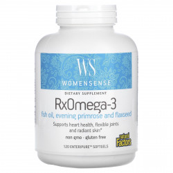 Natural Factors, WomenSense, RxOmega-3, 120 мягких таблеток Enteripure