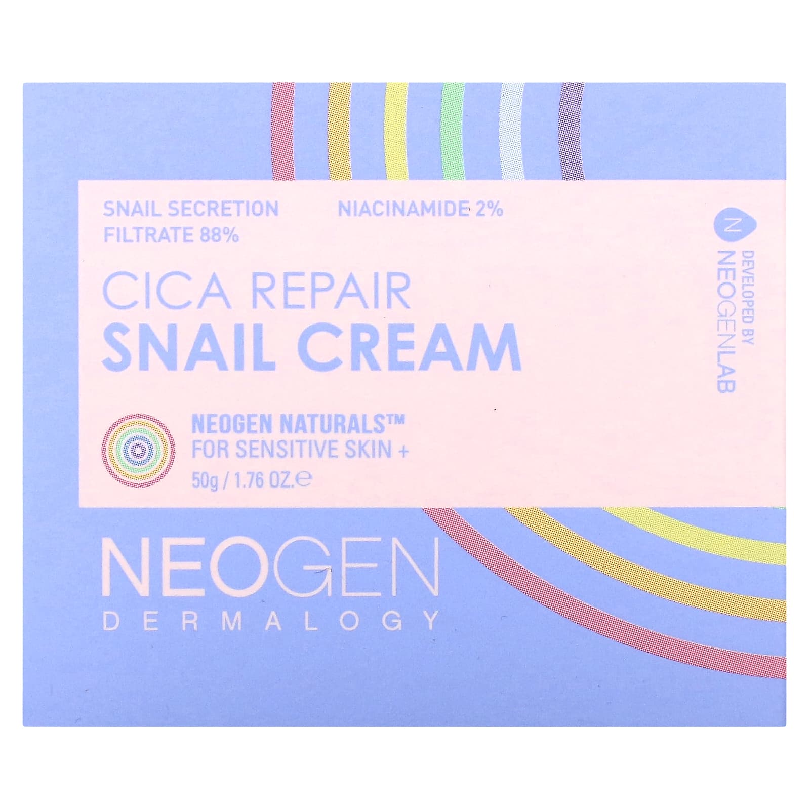 Neogen, CICA Repair Snail Cream, 50 г (1,76 унции)