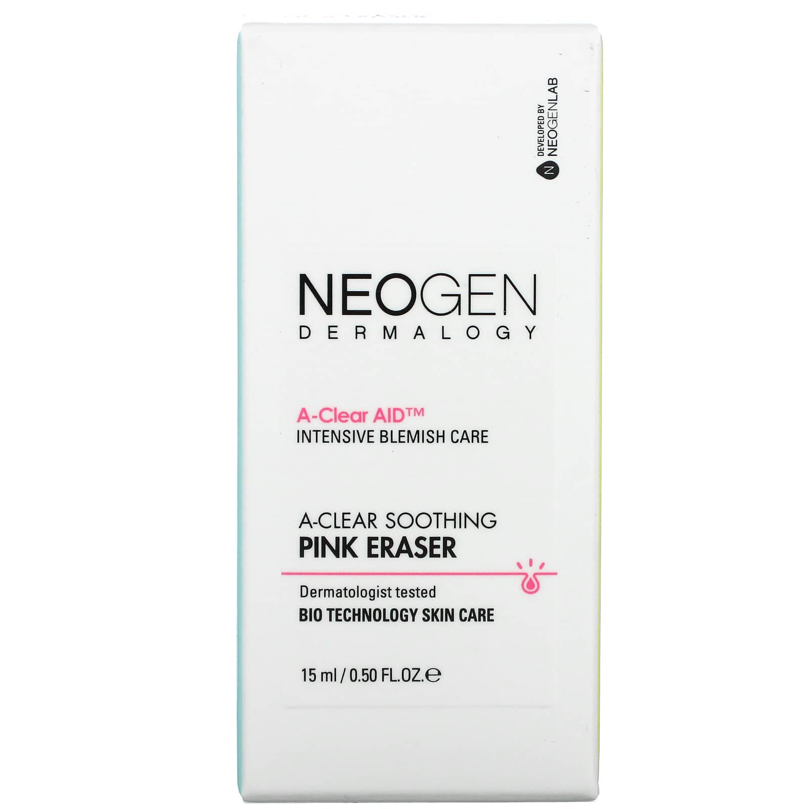 Neogen, A-Clear Успокаивающий розовый ластик, 0,50 жидкой унции (15 мл)