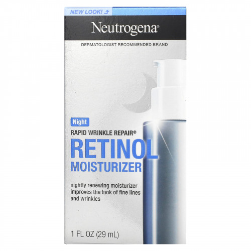 Neutrogena, Быстрое устранение морщин, увлажняющее средство, ночное, 29 мл (1 жидк. Унция)