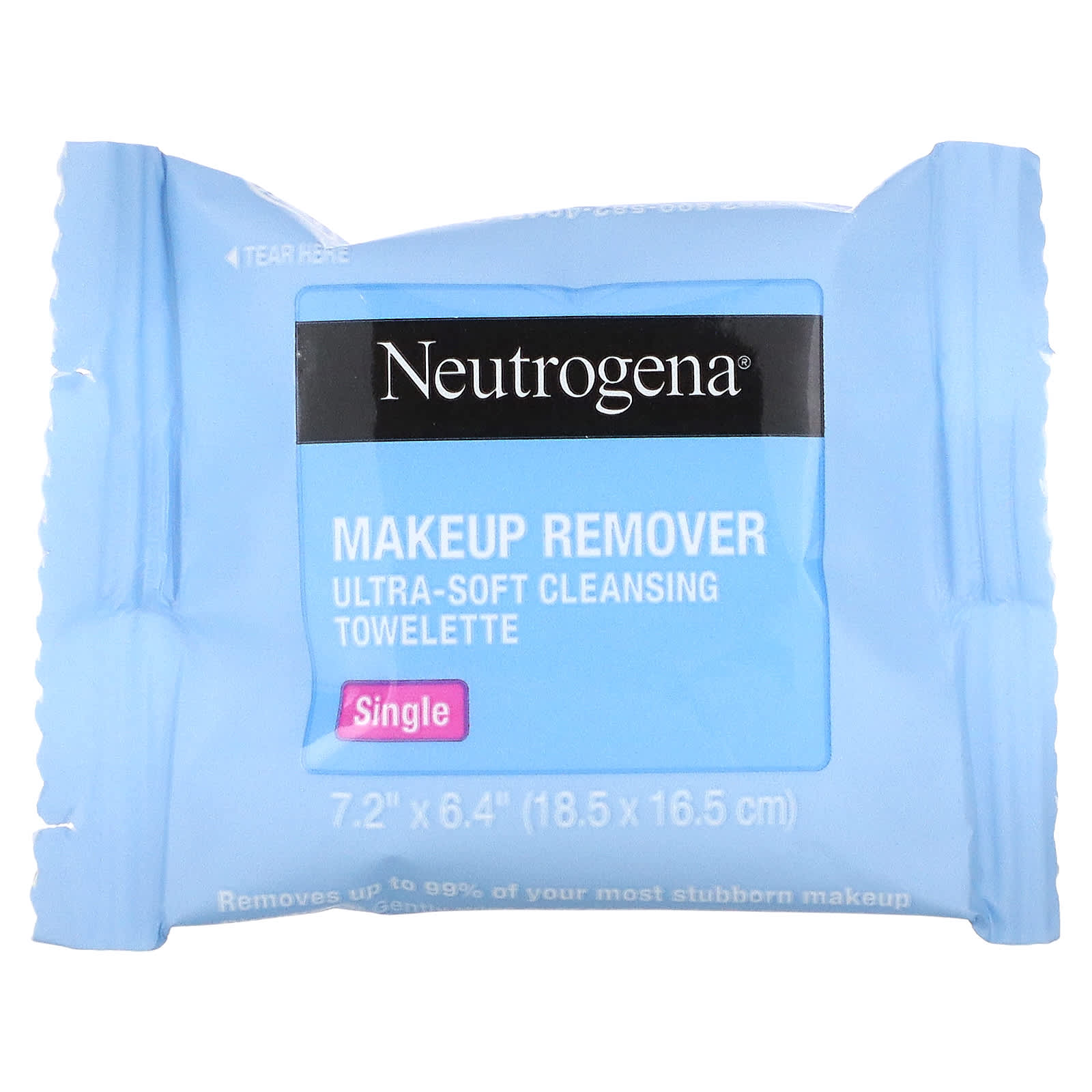 Neutrogena, очищающие салфетки для снятия макияжа, одиночные, 20 влажных салфеток