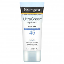 Neutrogena, Ultra Sheer, сухой на ощупь солнцезащитный крем, SPF 45, 88 мл (3 жидк. унции)