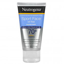 Neutrogena, Солнцезащитное средство для лица Sport Face без масла, SPF 70+, 73 мл (2,5 жидк. Унции)