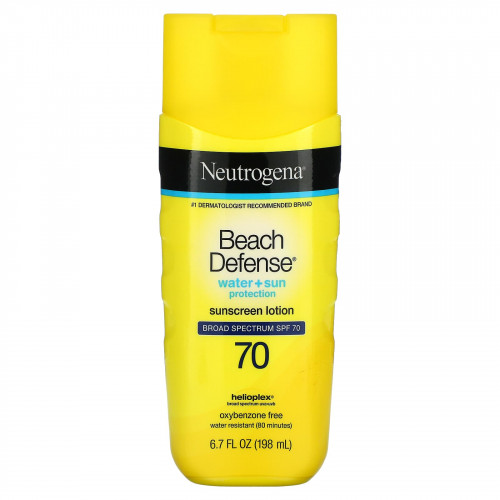 Neutrogena, Солнцезащитный лосьон Beach Defense, SPF 70, 198 мл (6,7 жидк. Унции)
