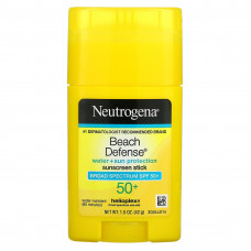 Neutrogena, пляжная защита, солнцезащитное средство в виде стика, SPF 50+, 42 г (1,5 унции)
