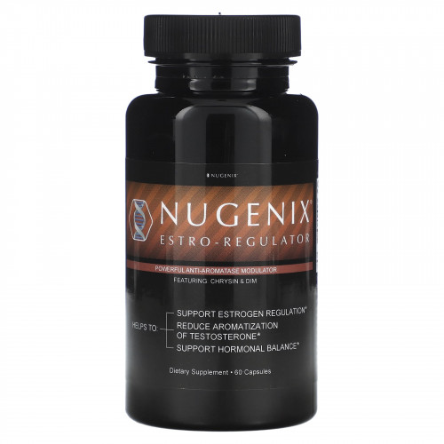 Nugenix, Estro-Regulator, мощный модулятор антиароматазы, 60 капсул