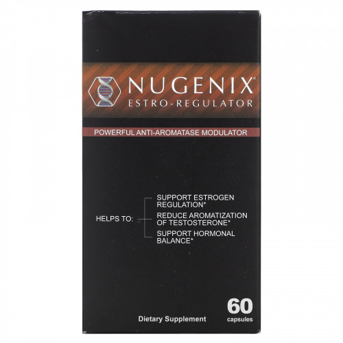 Nugenix, Estro-Regulator, мощный модулятор антиароматазы, 60 капсул