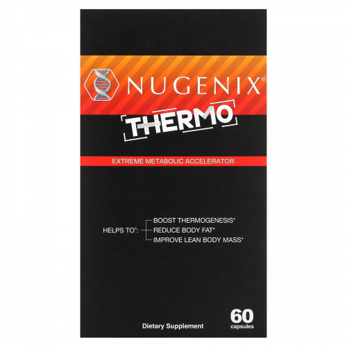 Nugenix, Thermo, экстремальный ускоритель метаболизма, 60 капсул