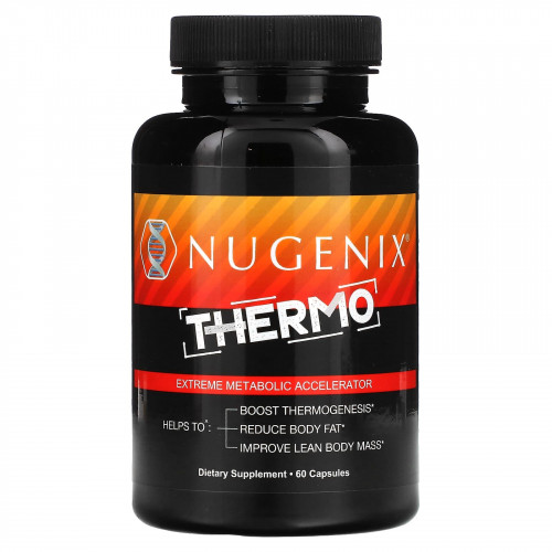 Nugenix, Thermo, экстремальный ускоритель метаболизма, 60 капсул