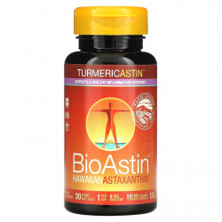 Nutrex Hawaii, Turmericastin, BioAstin, гавайский астаксантин, 30 веганских капсул
