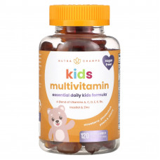 NutraChamps, Мультивитамины для детей, клубника, маракуйя, персик и вишня, 120 веганских жевательных таблеток