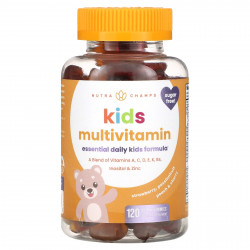 NutraChamps, Мультивитамины для детей, клубника, маракуйя, персик и вишня, 120 веганских жевательных таблеток