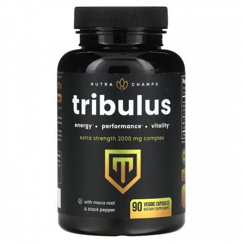 NutraChamps, Tribulus, Extra Strength, 666 мг, 90 растительных капсул