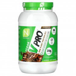 Nutrakey, V Pro, смесь необработанного растительного протеина, шоколадный батончик, 840 г (1,85 фунта)
