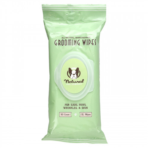 Natural Dog Company, Салфетки для ухода, для всех возрастов, XL, 50 шт.