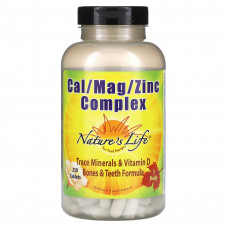 Nature's Life, Комплекс Cal / Mag / Zinc, 250 таблеток