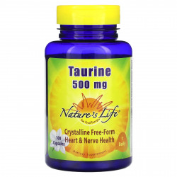 Nature's Life, таурин, 500 мг, 100 капсул