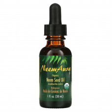 NeemAura, Органическое, масло из семени азадирахта, 1 жидк. унц. (30 мл)