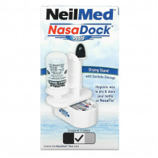 NeilMed, NasaDock Plus, подставка для саше, белая, 1 штатив NasaDock Plus