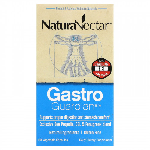 NaturaNectar, Gastro Guardian, 60 вегетарианских капсул (Товар снят с продажи) 