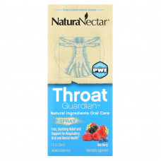 NaturaNectar, Throat Guardian, спрей, «ягодная смесь», 1 мл (30 жидк. унций)