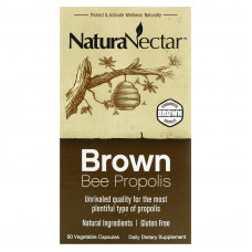 NaturaNectar, Brown Bee Propolis, 60 вегетарианских капсул