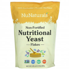 NuNaturals, Не обогащенные пищевые дрожжи в хлопьях, 680 г (24 унции)