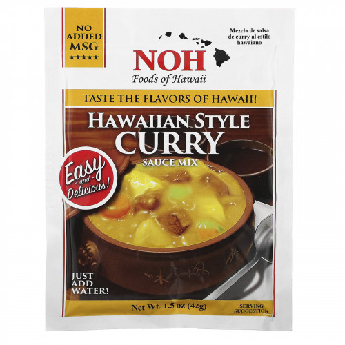 NOH Foods of Hawaii, Смесь для соуса карри по-гавайски, 42 г (1,5 унции)
