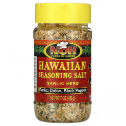 NOH Foods of Hawaii, Гавайская соль приправы, чесночные травы, 7 унций (198 г)
