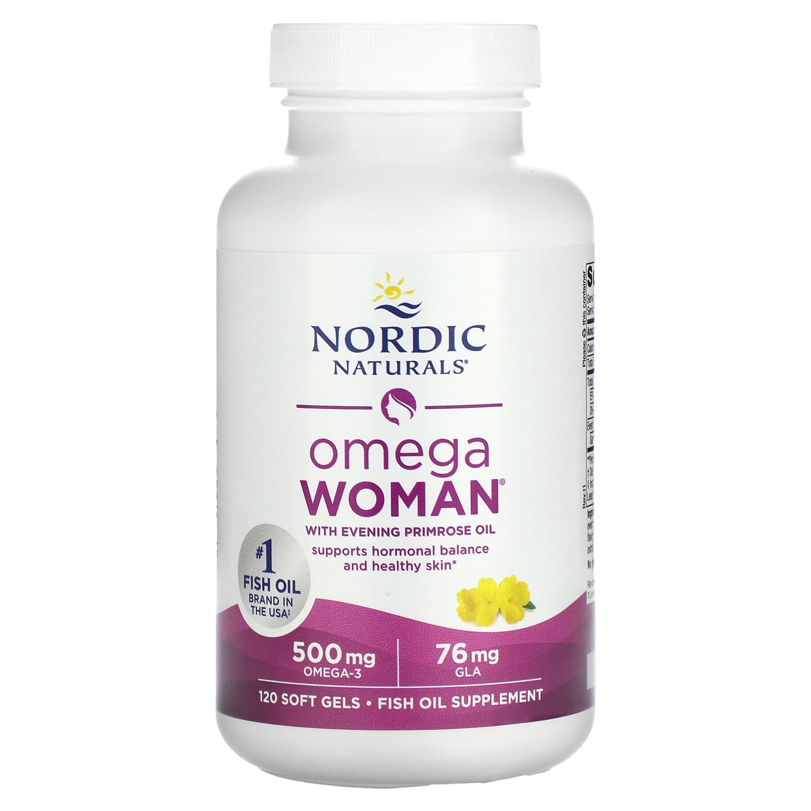 Nordic Naturals, Omega Woman, с маслом примулы вечерней, 120 капсул