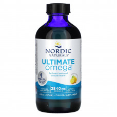 Nordic Naturals, Ultimate Omega, со вкусом лимона, 2840 мг, 8 жидких унций (237 мл)