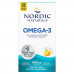 Nordic Naturals, Омега-3, лимон, 345 мг, 180 капсул