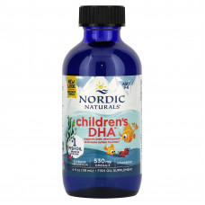 Nordic Naturals, ДГК для детей от 1 до 6 лет, со вкусом клубники, 530 мг, 119 мл (4 жидк. унции)